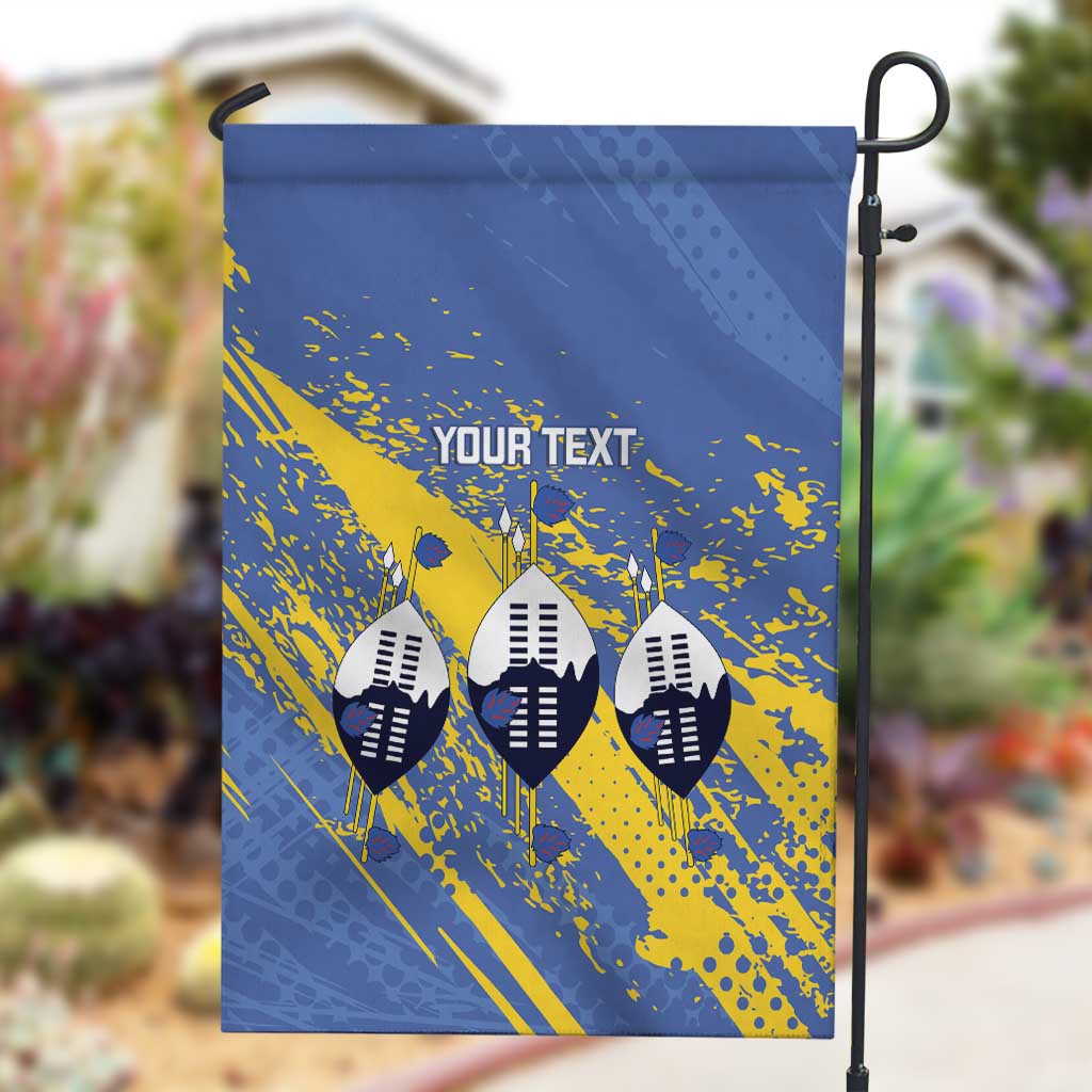 Eswatini Football Custom Garden Flag Sihlangu Semnikati Blue - African Pride