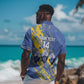 Eswatini Football Custom Hawaiian Shirt Sihlangu Semnikati Blue - African Pride