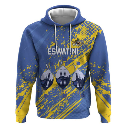 Eswatini Football Custom Hoodie Sihlangu Semnikati Blue - African Pride