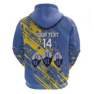 Eswatini Football Custom Hoodie Sihlangu Semnikati Blue - African Pride