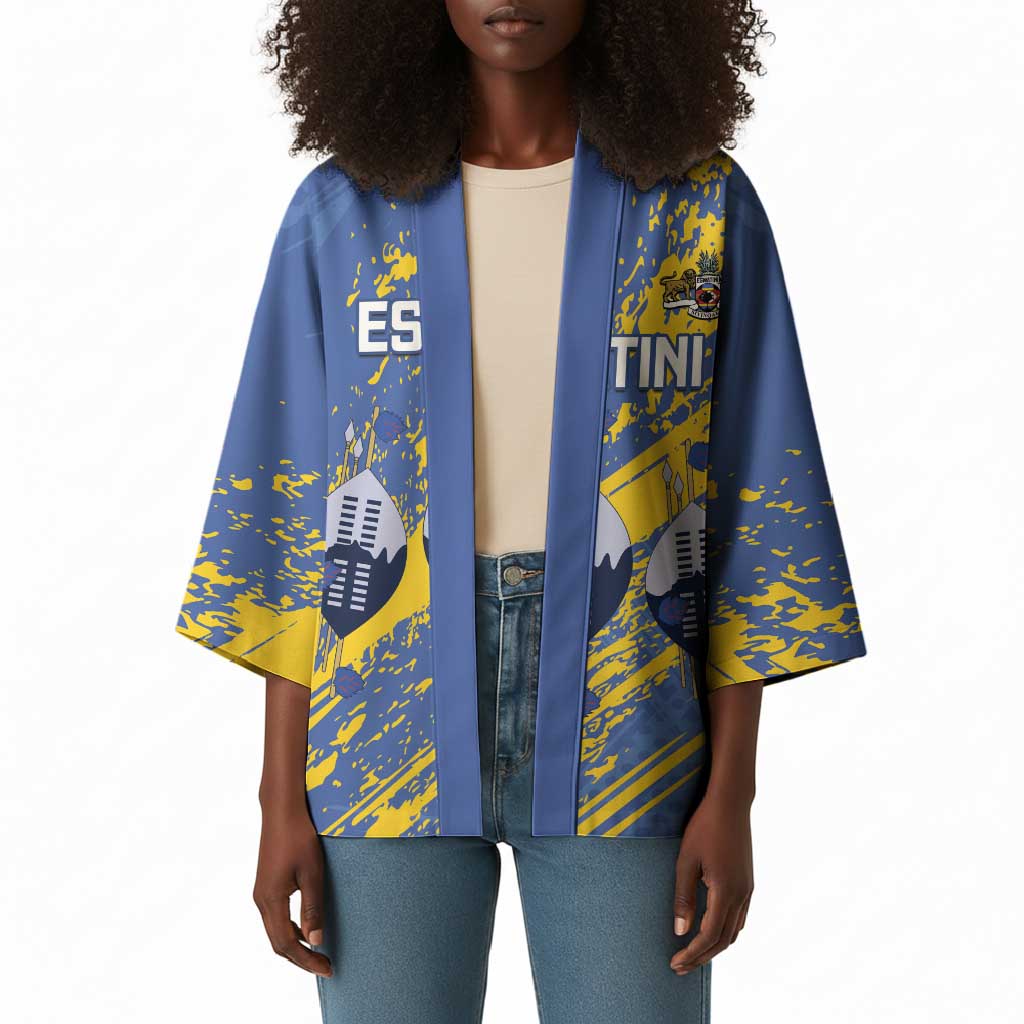 Eswatini Football Custom Kimono Sihlangu Semnikati Blue