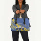 Eswatini Football Custom Leather Bag Sihlangu Semnikati Blue