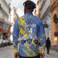 Eswatini Football Custom Long Sleeve Button Shirt Sihlangu Semnikati Blue - African Pride