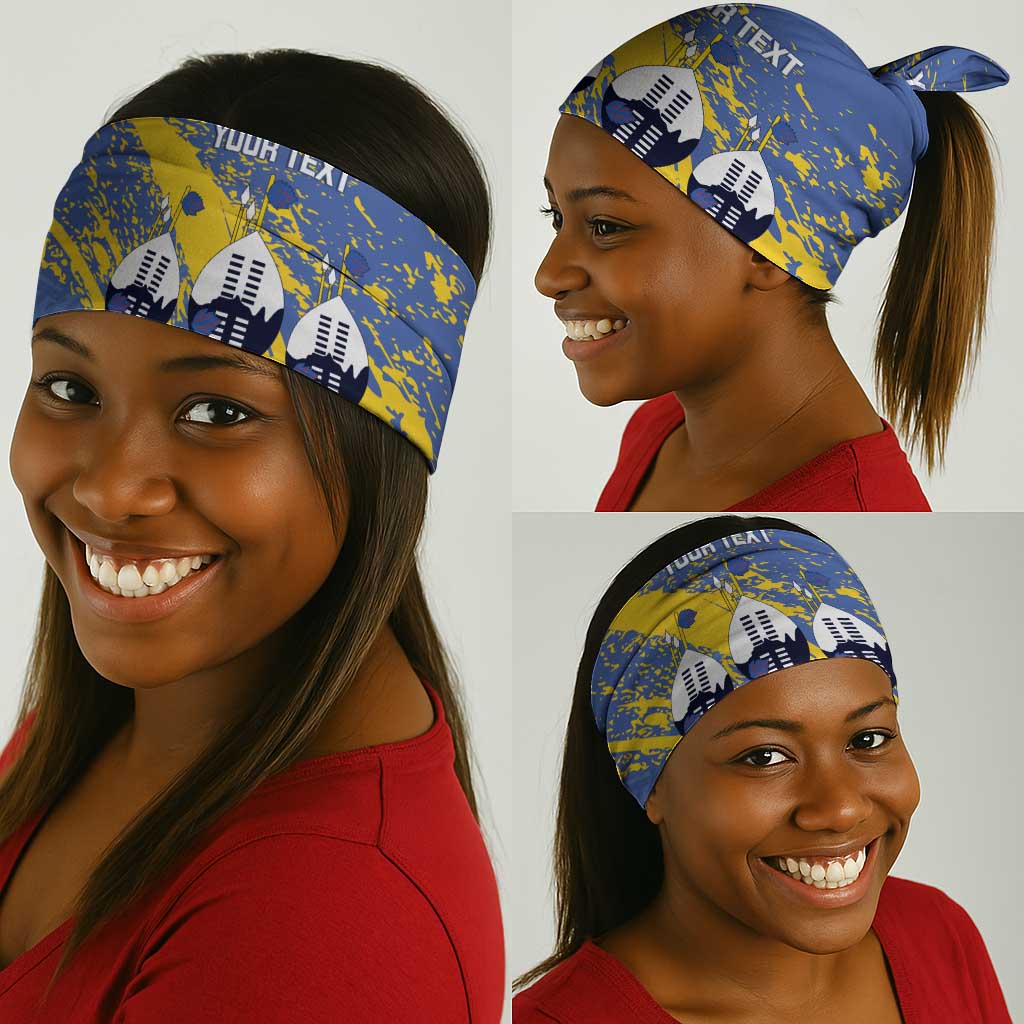 Eswatini Football Custom Neck Gaiter Sihlangu Semnikati Blue - African Pride