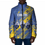 Eswatini Football Custom Padded Jacket Sihlangu Semnikati Blue
