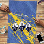 Eswatini Football Custom Puzzle Sihlangu Semnikati Blue