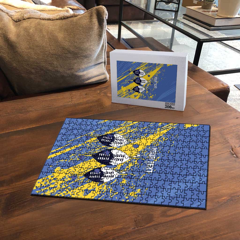 Eswatini Football Custom Puzzle Sihlangu Semnikati Blue
