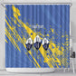 Eswatini Football Custom Shower Curtain Sihlangu Semnikati Blue - African Pride