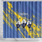 Eswatini Football Custom Shower Curtain Sihlangu Semnikati Blue - African Pride