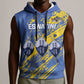 Eswatini Football Custom Sleeveless Hoodie Sihlangu Semnikati Blue - African Pride