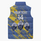 Eswatini Football Custom Sleeveless Puffer Jacket Sihlangu Semnikati Blue