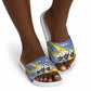 Eswatini Football Custom Slide Sandals Sihlangu Semnikati Blue