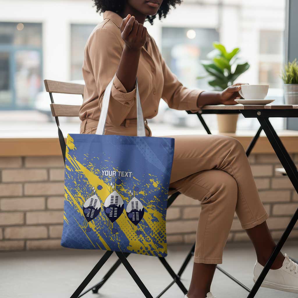 Eswatini Football Custom Tote Bag Sihlangu Semnikati Blue