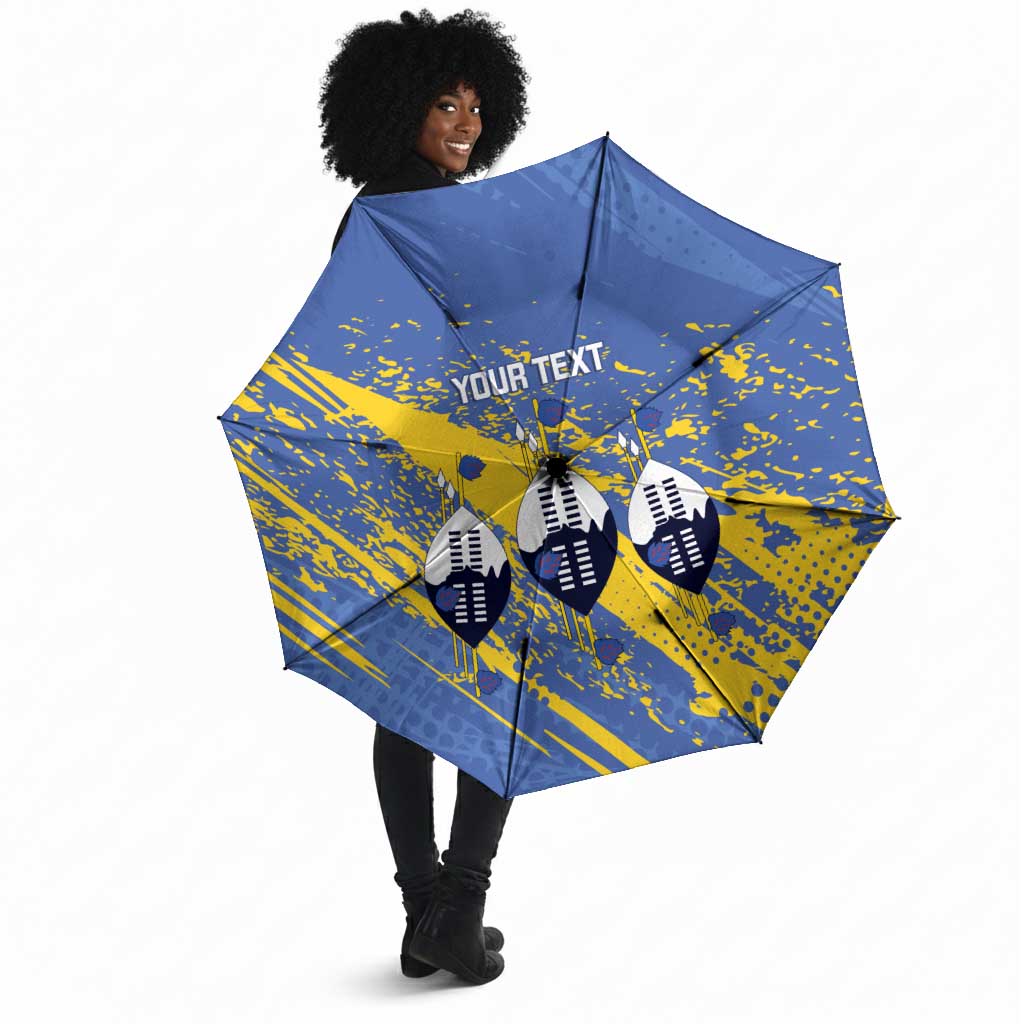 Eswatini Football Custom Umbrella Sihlangu Semnikati Blue