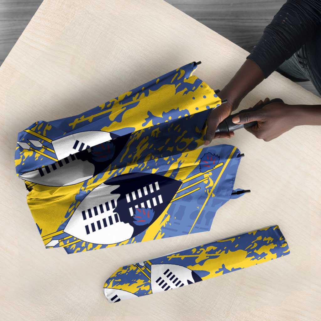 Eswatini Football Custom Umbrella Sihlangu Semnikati Blue