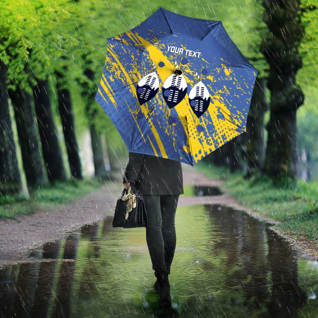 Eswatini Football Custom Umbrella Sihlangu Semnikati Blue