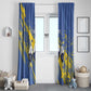 Eswatini Football Custom Window Curtain Sihlangu Semnikati Blue - African Pride