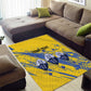Eswatini Football Custom Area Rug Sihlangu Semnikati Yellow - African Pride