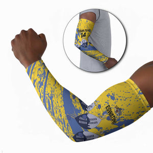 Eswatini Football Custom Arm Sleeves Sihlangu Semnikati Yellow