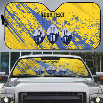 Eswatini Football Custom Auto Sun Shade Sihlangu Semnikati Yellow