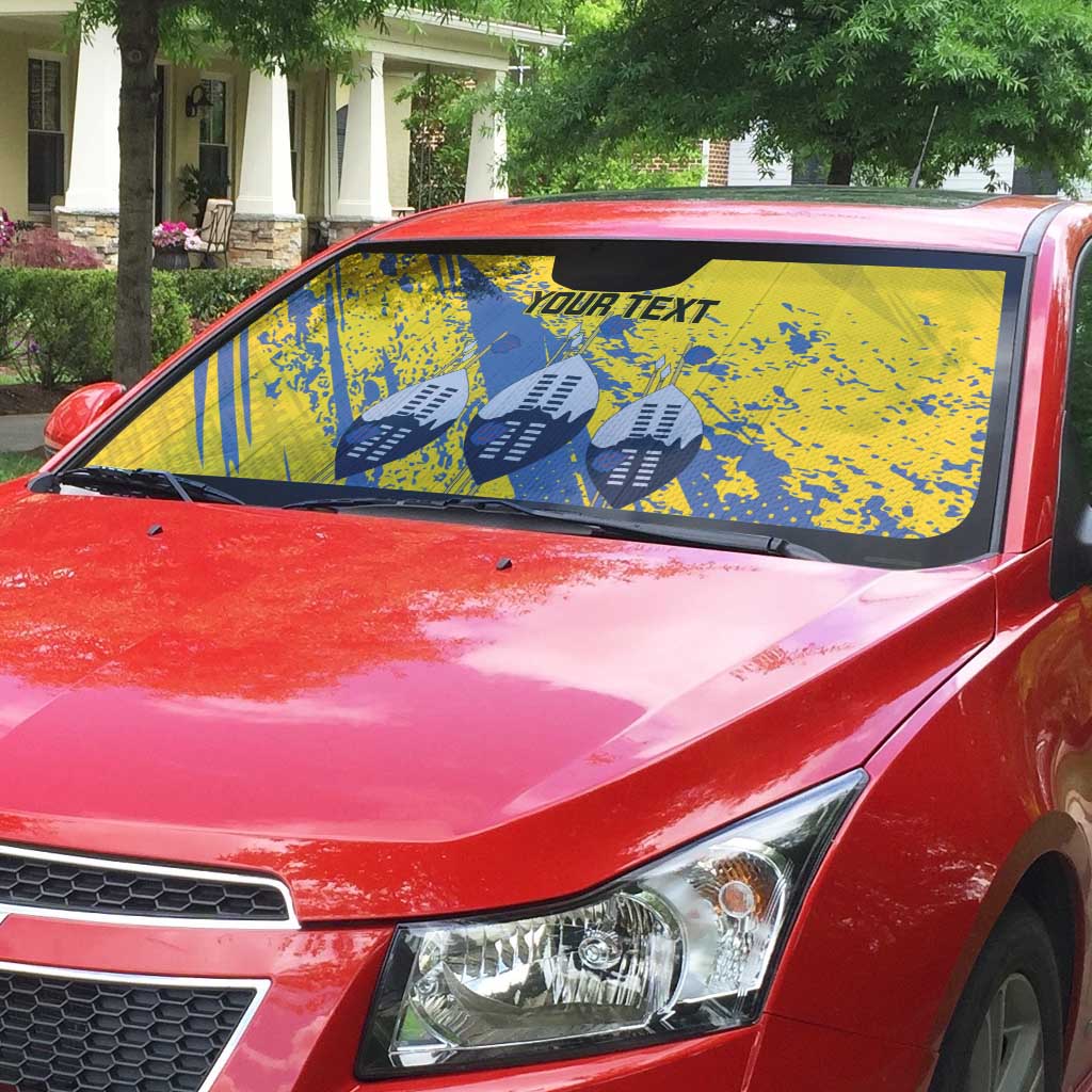 Eswatini Football Custom Auto Sun Shade Sihlangu Semnikati Yellow