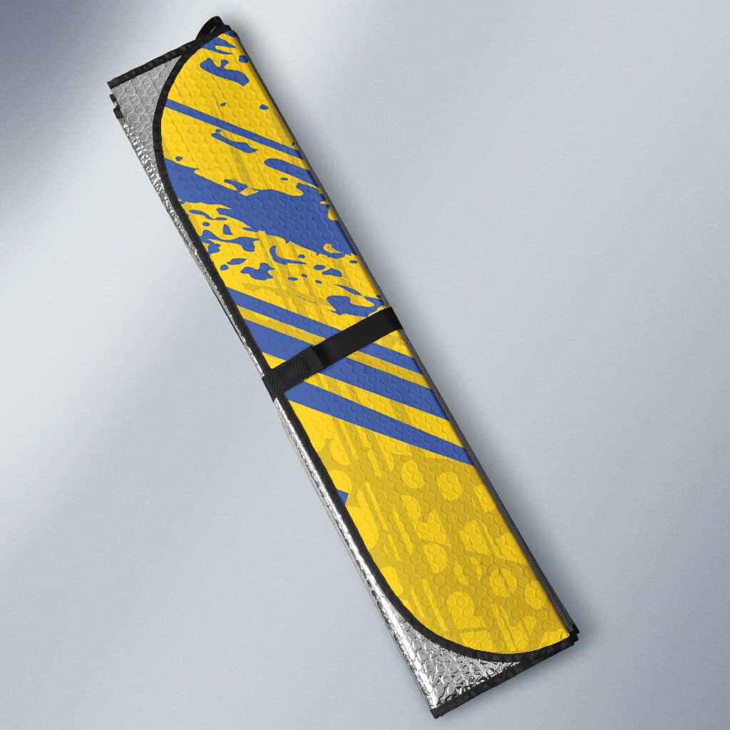 Eswatini Football Custom Auto Sun Shade Sihlangu Semnikati Yellow