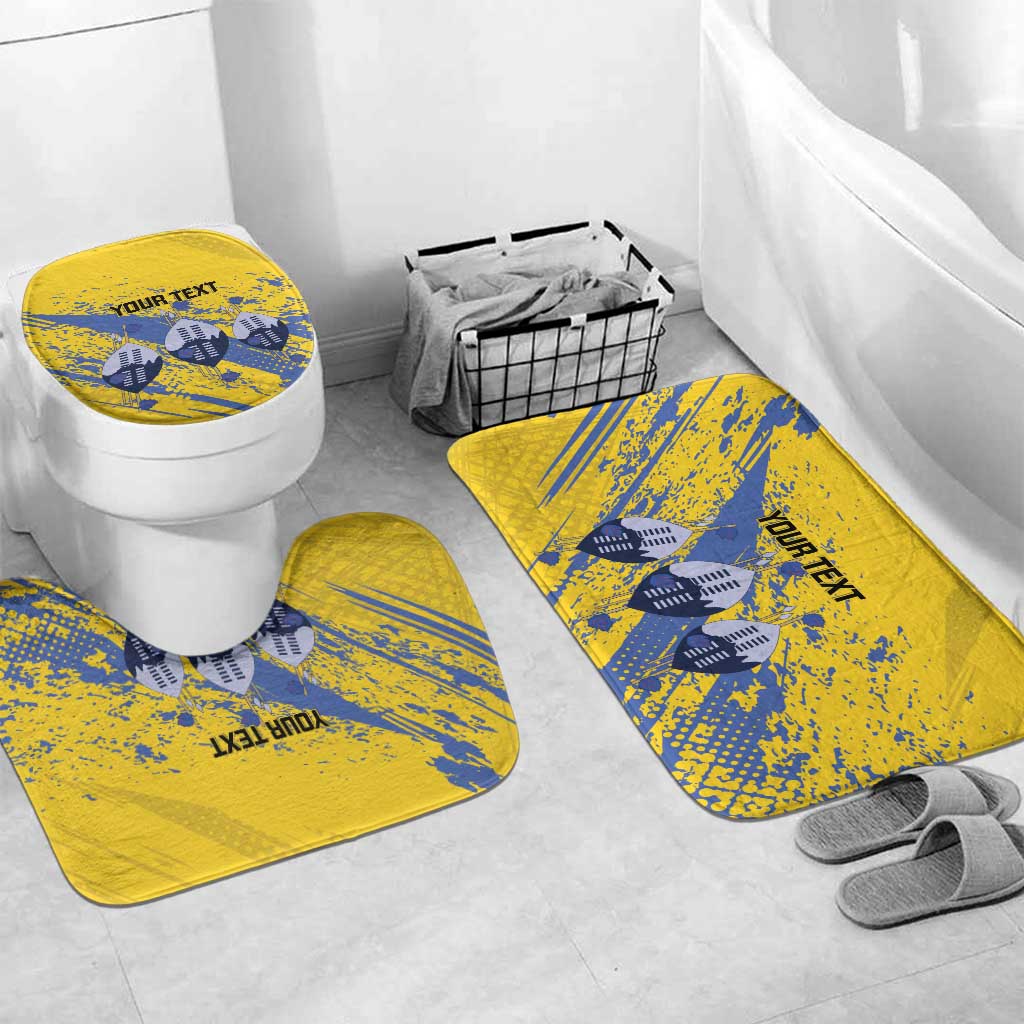 Eswatini Football Custom Bathroom Set Sihlangu Semnikati Yellow