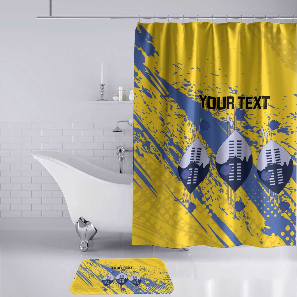 Eswatini Football Custom Bathroom Set Sihlangu Semnikati Yellow