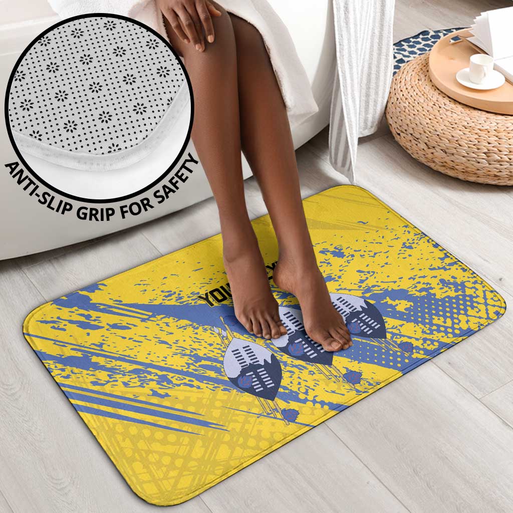 Eswatini Football Custom Bathroom Set Sihlangu Semnikati Yellow