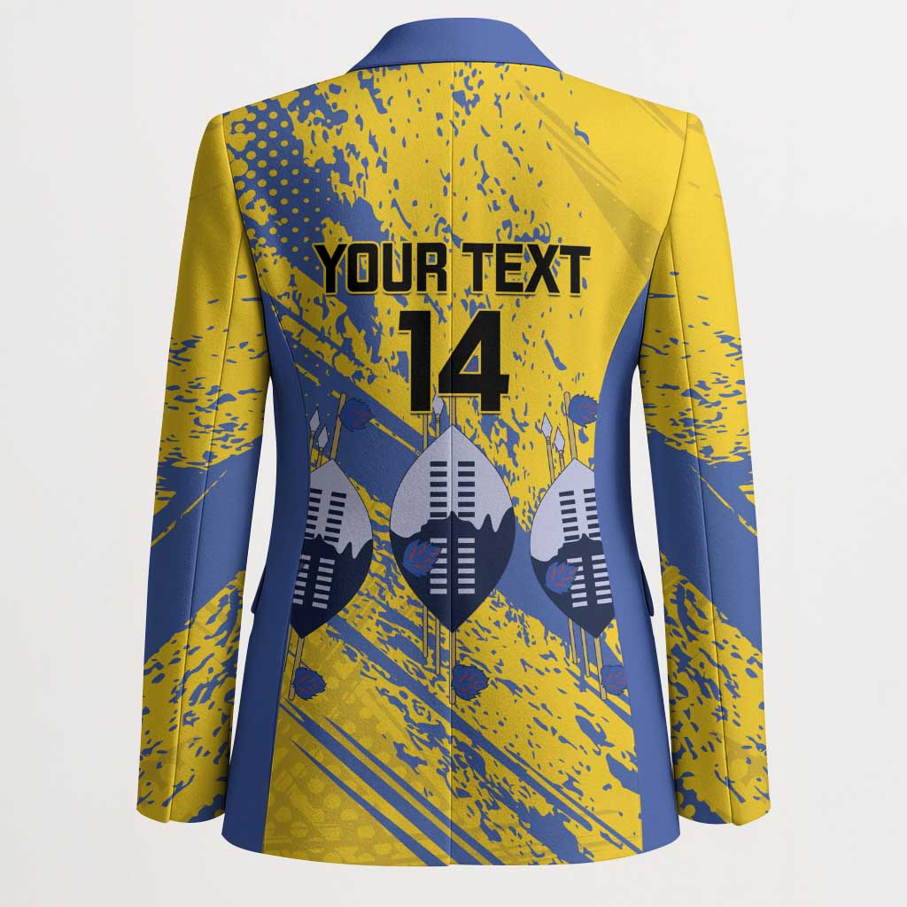Eswatini Football Custom Blazer Sihlangu Semnikati Yellow