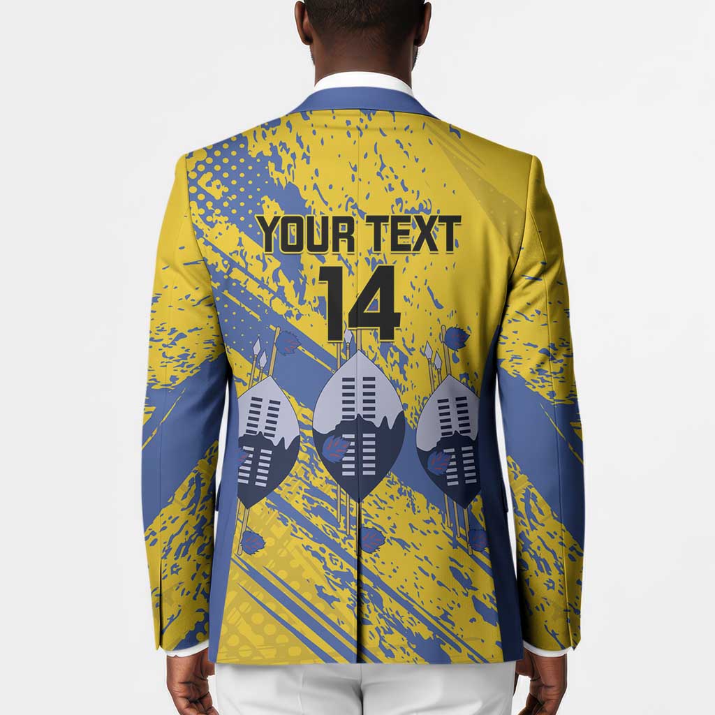 Eswatini Football Custom Blazer Sihlangu Semnikati Yellow