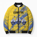 Eswatini Football Custom Bomber Puffer Jacket Sihlangu Semnikati Yellow