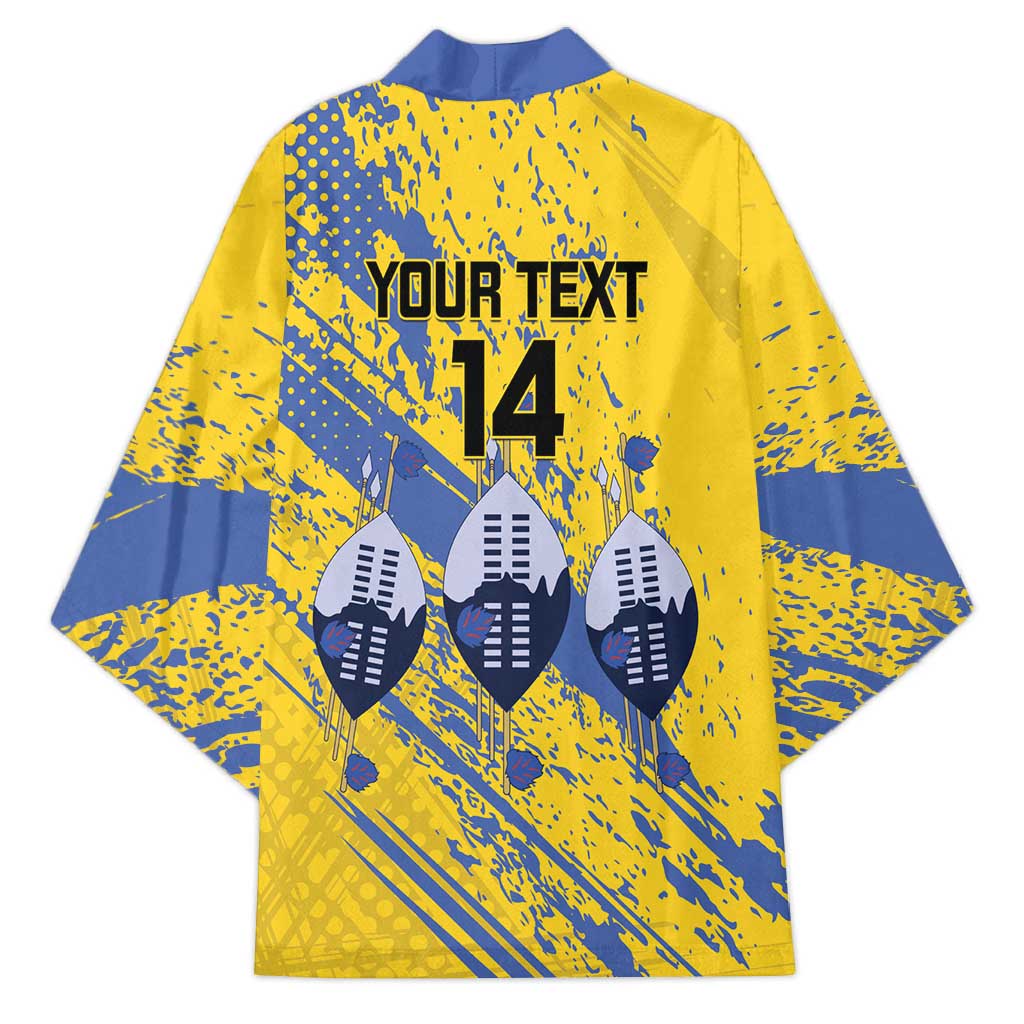 Eswatini Football Custom Kimono Sihlangu Semnikati Yellow