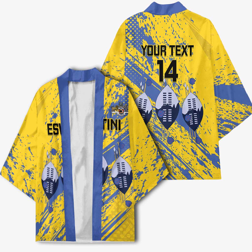 Eswatini Football Custom Kimono Sihlangu Semnikati Yellow