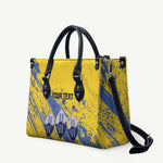 Eswatini Football Custom Leather Bag Sihlangu Semnikati Yellow