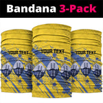 Eswatini Football Custom Neck Gaiter Sihlangu Semnikati Yellow - African Pride