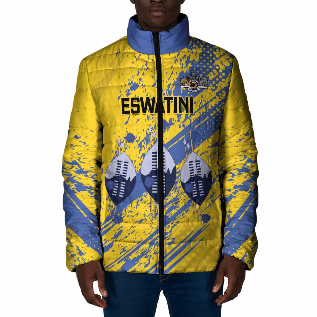 Eswatini Football Custom Padded Jacket Sihlangu Semnikati Yellow