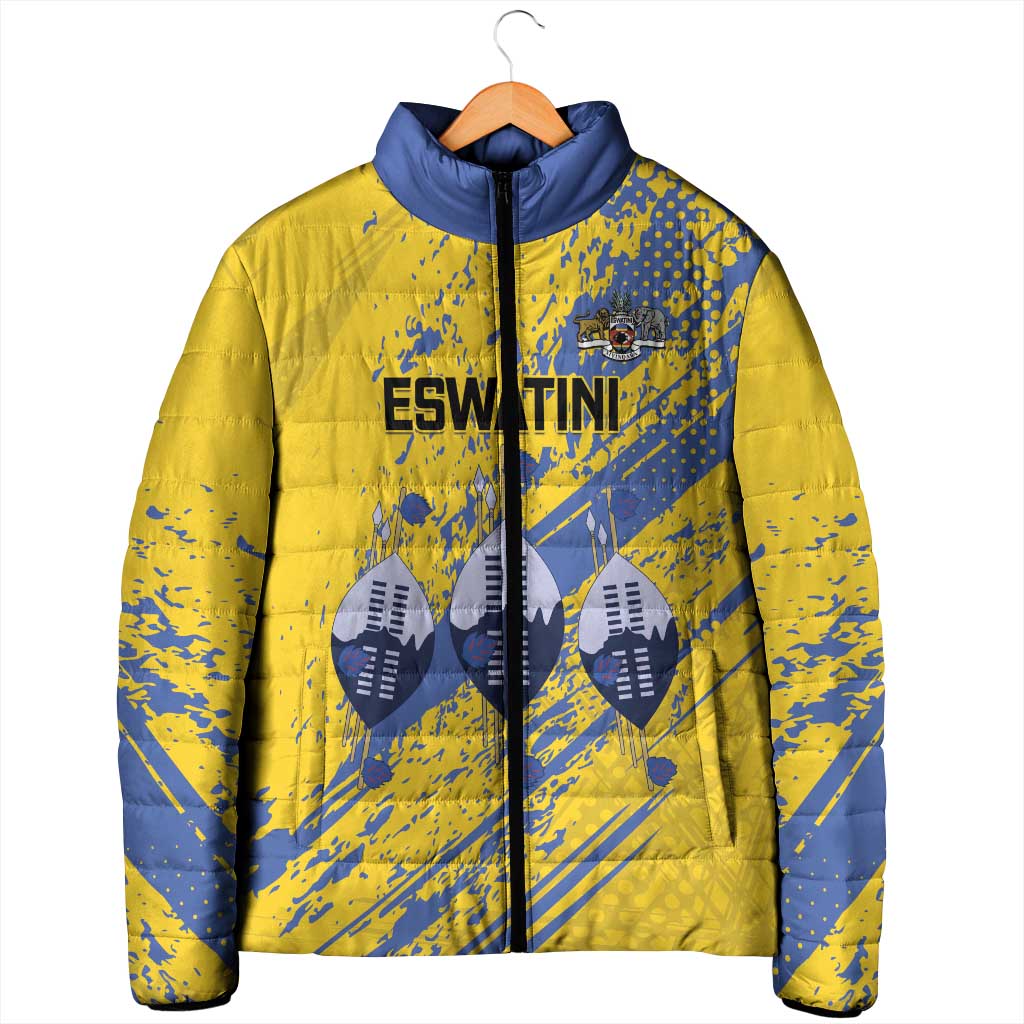 Eswatini Football Custom Padded Jacket Sihlangu Semnikati Yellow