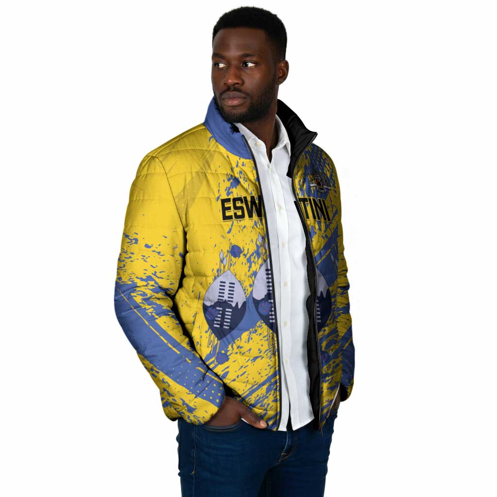 Eswatini Football Custom Padded Jacket Sihlangu Semnikati Yellow