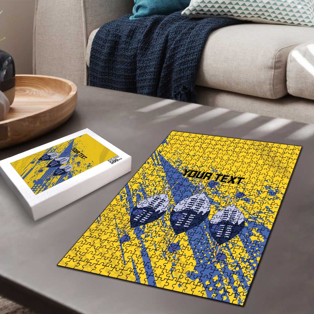 Eswatini Football Custom Puzzle Sihlangu Semnikati Yellow