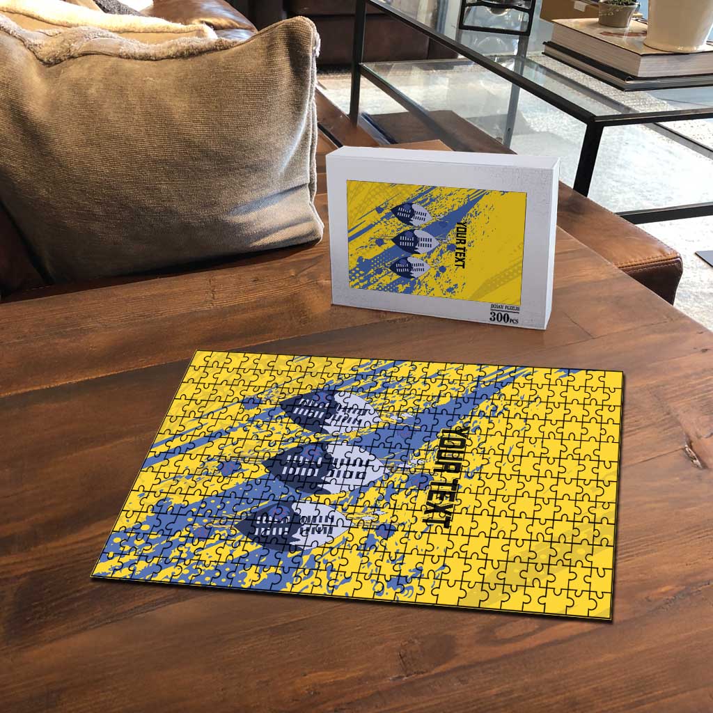 Eswatini Football Custom Puzzle Sihlangu Semnikati Yellow