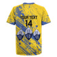 Eswatini Football Custom Rugby Jersey Sihlangu Semnikati Yellow - African Pride