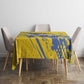 Eswatini Football Custom Tablecloth Sihlangu Semnikati Yellow - African Pride