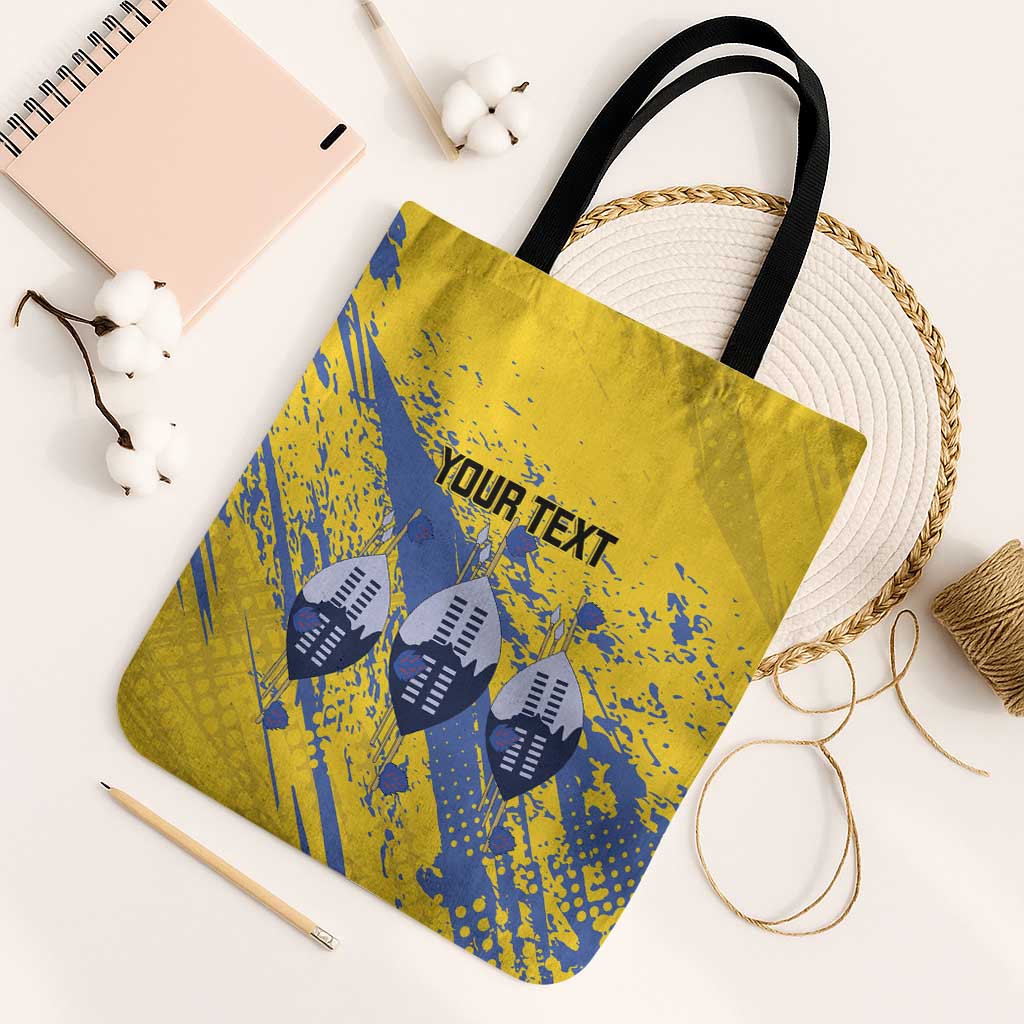 Eswatini Football Custom Tote Bag Sihlangu Semnikati Yellow