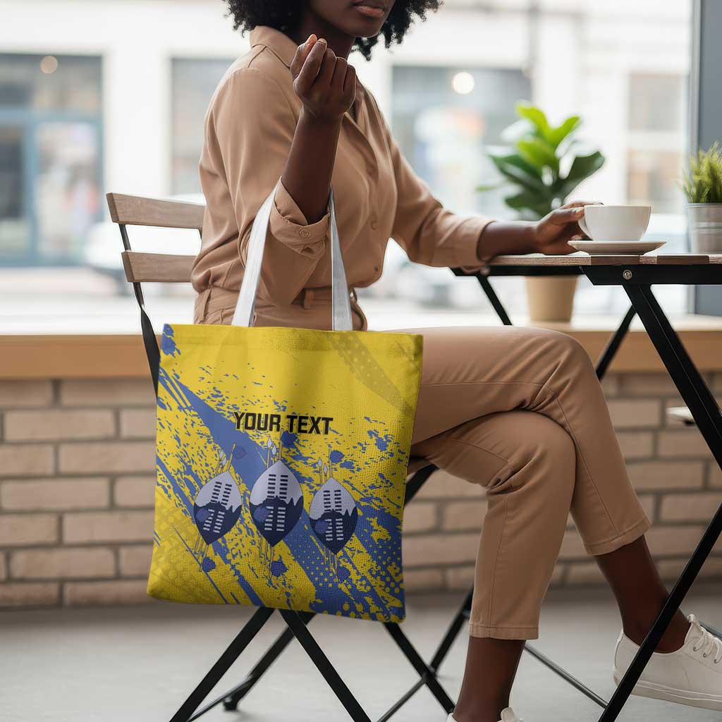 Eswatini Football Custom Tote Bag Sihlangu Semnikati Yellow