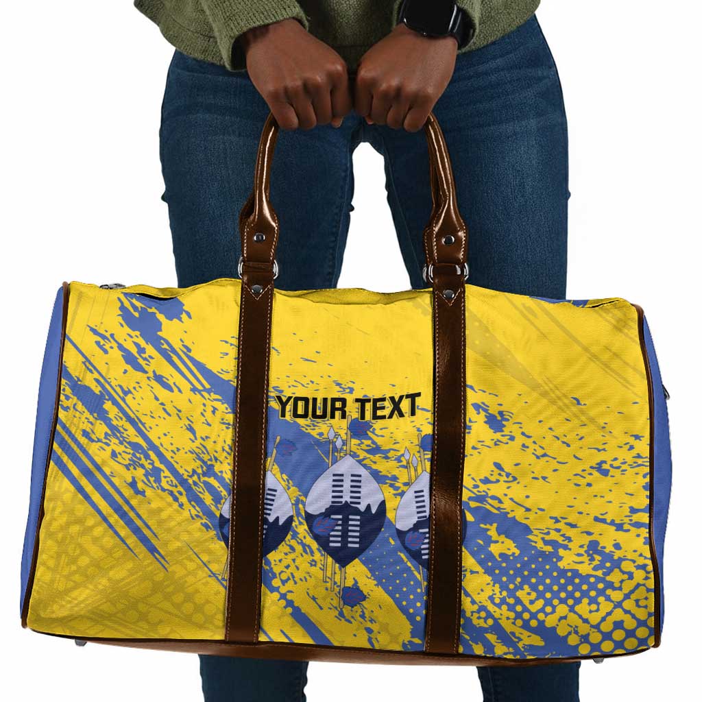 Eswatini Football Custom Travel Bag Sihlangu Semnikati Yellow