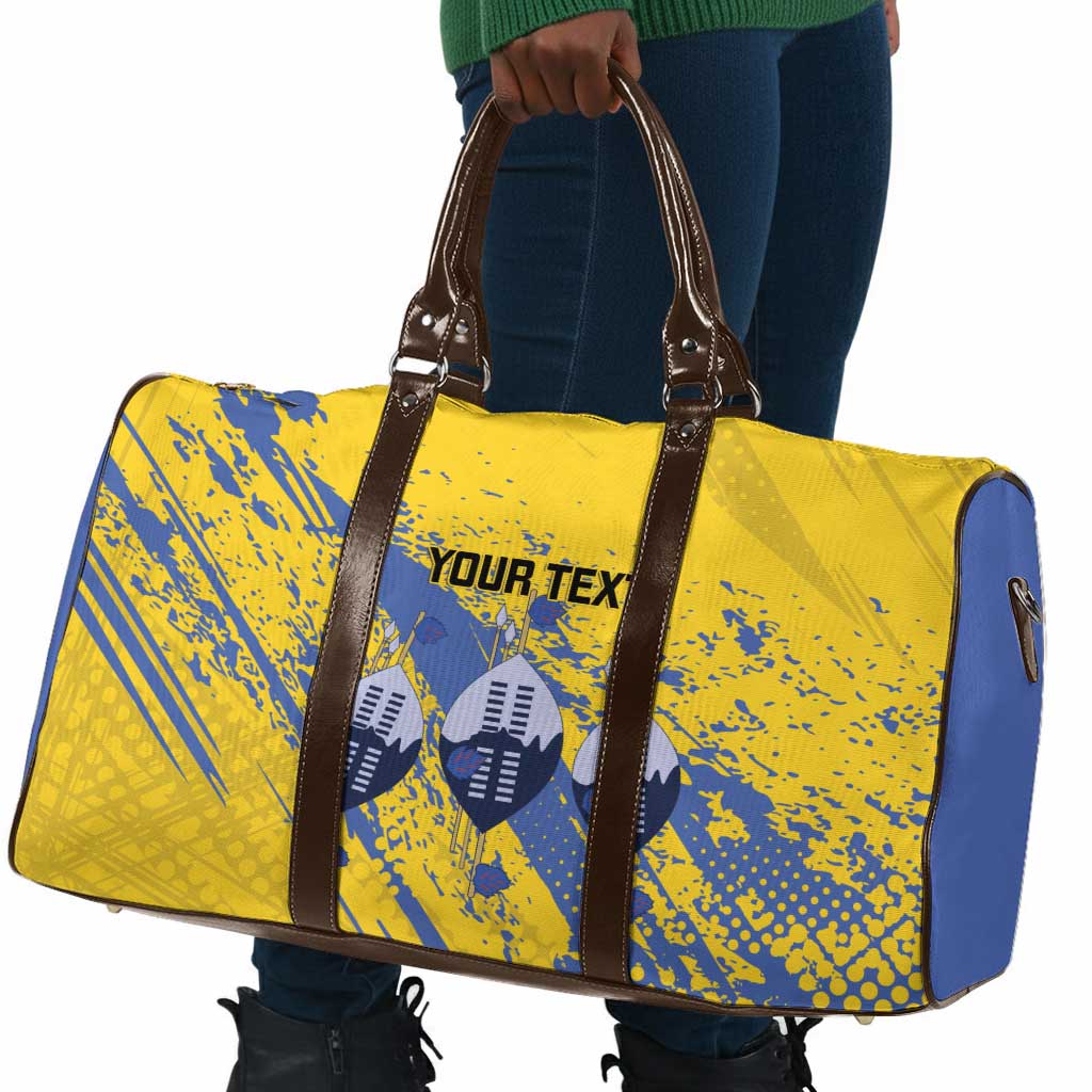 Eswatini Football Custom Travel Bag Sihlangu Semnikati Yellow