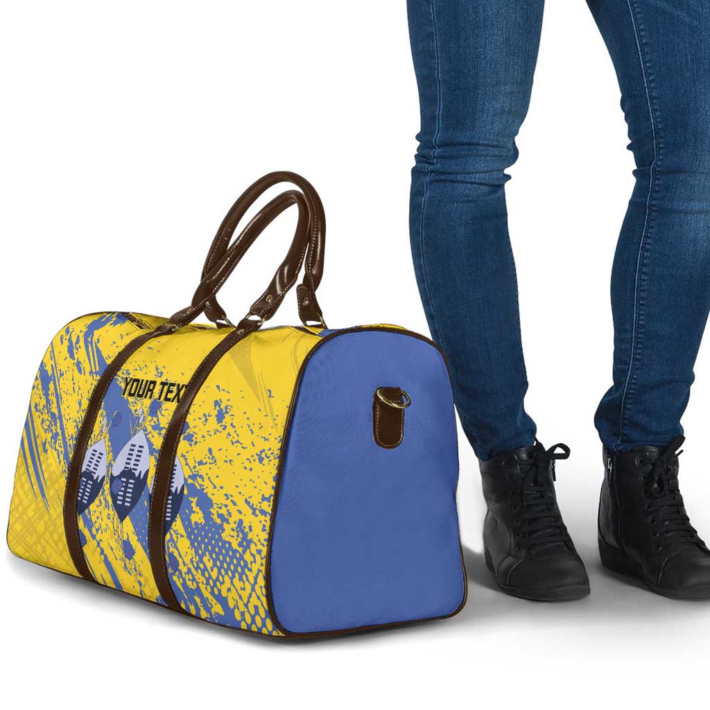 Eswatini Football Custom Travel Bag Sihlangu Semnikati Yellow