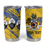 Eswatini Football Custom Tumbler Cup Sihlangu Semnikati Yellow - African Pride