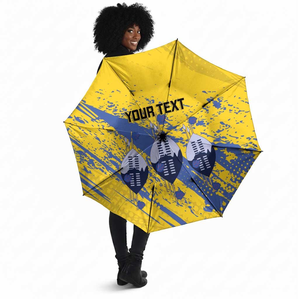 Eswatini Football Custom Umbrella Sihlangu Semnikati Yellow